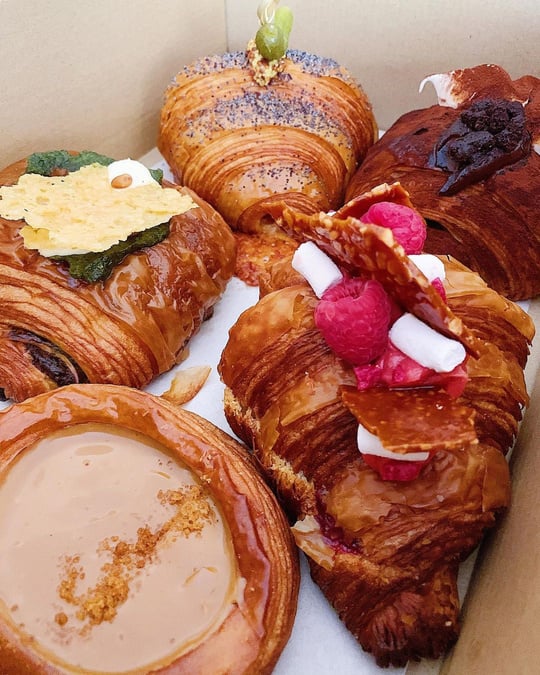 Pastries on Box